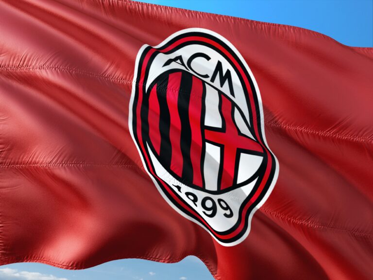 AC Milan club crest flag — 1990s European dominance